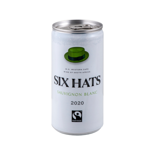 Six Hats Sauvignon Blanc Wine Can 2020 from South Africa in Hong Kong